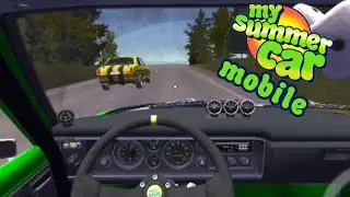 Racing against Yellow car guy (Jani) | My Summer Car Mobile