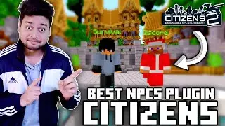 How To Add NPCs in Minecraft Server | How To Use Citizens Plugin Minecraft | Citizens Tutorial