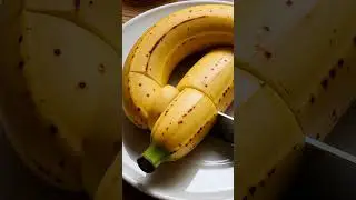 🍌 The purest banana cutting ASMR vibes#ASMR #FruitASMR #RelaxingSounds #USA #UK #Europe #ViralShorts