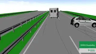 DEKRA Road Safety 2021 - Crash Animation: Van drives into the back of car