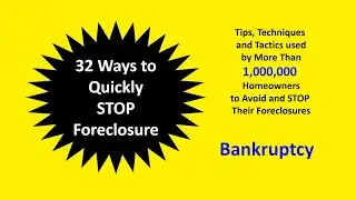 Stop Foreclosure and Bankruptcy
