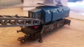 Vorstellung Kranwagen (Made in Russia)Zugfahrt mit BR 118