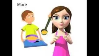 More - ASL sign for More - Animated