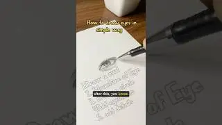 How to Draw Eyes Step by Step | Easy Eye Drawing for Beginners #shorts