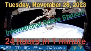 International Space Station HD camera [11-28-2023] - Daily Time Lapse #timelapse #nasa #iss