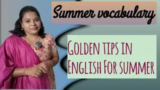 We shall follow some rules this summer|Summer vocabulary|English Infomax#onlineenglish#english