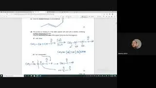 Organic chemistry past paper questions practice 9701