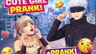 Cute ladki ke sath ho gya prank #freefire #deep voice #funny video 