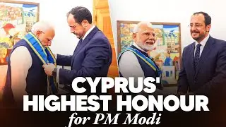 LIVE:  PM Modi conferred highest honour of Cyprus, the Grand Cross of the Order of Makarios III