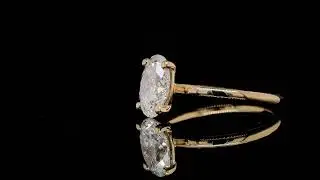 1.50 ct Oval Diamond Ring in 18K Yellow Gold | GIA Certified - Orogem Jewelers
