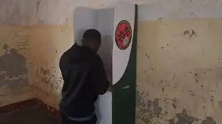 Voting in progress at Mubanga Chipoya primary school polling station kasama.Mayoral by election.