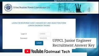 UPPCL JE Answer Key 2018