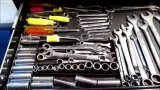 HUSKY 5 Drawer Tool Cabinet   and tool box tour