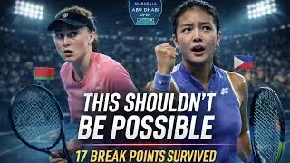 THE UNTHINKABLE TURNAROUND: Alex Eala Endures 17 Break Points to Stun Sasnovich in Abu Dhabi Open🎾🔥 