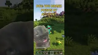 Minecraft POV: You Drank Poison By Accident... #nitrado #minecraft