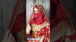 Muslim Bridal Hijab Styles ❤️💜✨#bridalhijab #hijabstyle