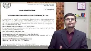 CA Exams Postponed - May 2020 | New dates and full details by CA Ashish Deolasi