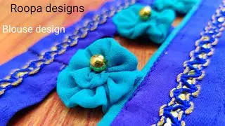 Beautiful blouse neck design cutting stitching Roopa designs