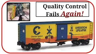 Menards New! Chessie System Operation Lifesaver Boxcar with Lights!