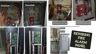 rewiring panel alarm kebakaran gedung (TB FA) termination board fire alarm