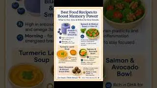 Best Food Recipes To Boost Memory Power #lifeandhealth08 #healthyfoods #nutrition #shortsviral