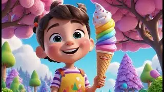 Ice Cream Colors & Counting Fun | Sweet Nursery Rhyme | Learn Colors & Numbers with Ice Cream