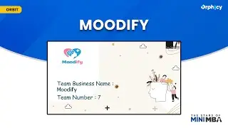 Moodify | Orphicy MiniMBA For Teens | Shark Tank Finale | Business Plan Competition