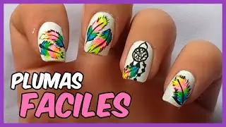 ¿Cómo HACER PLUMAS y ATRAPASUEÑOS en las UÑAS? - Uñas Para Todas