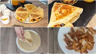 كريب مالحة ببيضة واحدة ابن من المحلات و شاورما بطريقة سهلة و بسيطة/Crêpe salé et chawerma