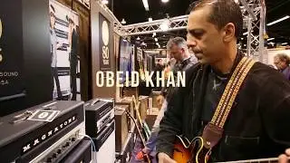 Obeid Khan plays through the Master Collection, Magnatone Super 59 M-80 at NAMM 2018