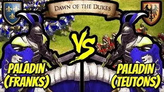 200 (Franks) Paladins vs 200 (Teutons) Paladins | AoE II: Definitive Edition