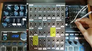 Tutorial | | Patchbay Arturia Minibrute 2 | | Connections & explorations | | attenuators | |