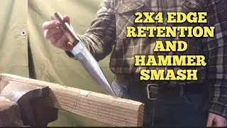 2x4 Edge retention test, w2 tool steel 