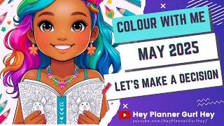 💜 Colour With Me 🖍️ Let's make a decision 📔