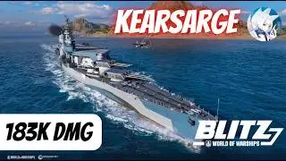 Kearsarge, рекорд урона в World of Warships Wows Blitz