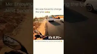 Bro smoothly changed the lyrics😂🤘🏻#funnylyrics #lyricschange