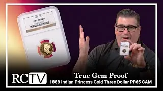 True Gem Proof: 1888 Indian Princess Gold Three Dollar PF65 CAM