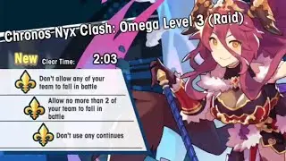 Dragalia Lost - Rage of Chronos | Chronos Nyx Clash: Omega Level 3 (Raid) [Full Clear]