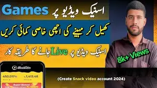 How to  Create a Snack Video Account 2025 || Live on Snack video