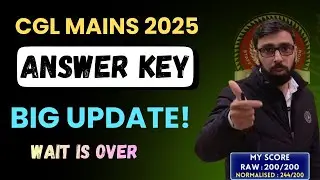 SSC CGL MAINS 2025 ANSWER KEY UPDATE !! JOIN FAST !!
