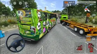 Nyebrang Merak–Bakauheni BUSSID 🚢 Bus Restu Jetbus 5 | Macet Pelabuhan!
