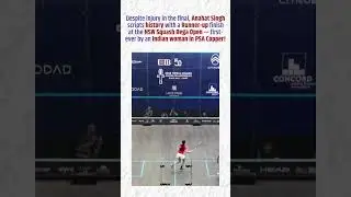 India&rsquo;s Squash Star Anahat Singh Scripts History | Runner-Up at NSW Squash Bega Open 2025 🌟