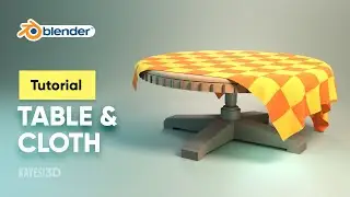 Round table with cloth on it | Blender tutorial