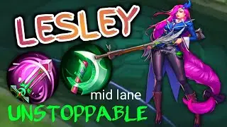 LESLEY KO NAG MID LANE | ( MUST TRY) LESLEY BEST BUILD FOR MID LANE || LESLEY BEST BUILD 2023
