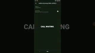 HOW TO ACTIVATE CALL WAITING IN ANDROID MOBILE