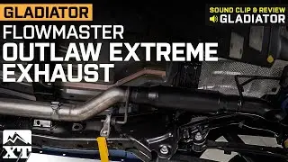 Jeep Gladiator JT Flowmaster Outlaw Extreme Single Exhaust System with Black Tip Review & Install