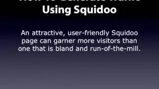 how to get traffic to your website - using squidoo