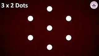3X2 dots Latest Daily Rangoli Design | Easy Rangoli Designs | Creative Kolam | Apartment Rangoli