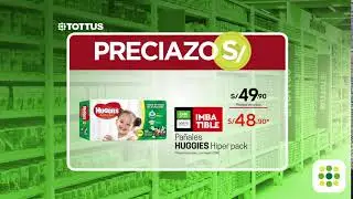 &iexcl;Aprovecha los #Preciazos de Tottus! &iexcl;Pa&ntilde;ales HUGGIES Hiper pack a S/ 48.90!