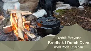 Fredrik bakar bröd i Petromax Dutch Oven